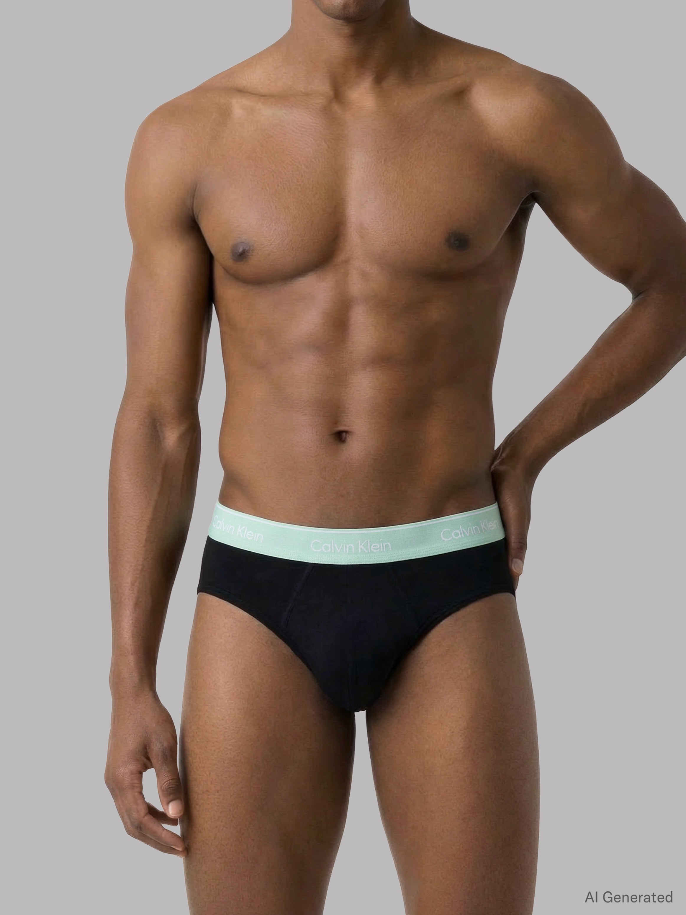 Hip Brief 3pk Black W/ Black