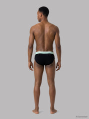 Hip Brief 3pk Black W/ Black