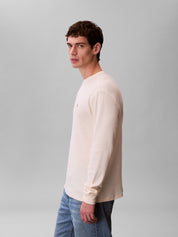 Ls Waffle Badge Crew Calico