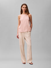 Linen Sl Fashion Top Tuscan