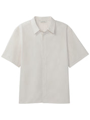 Ss Solid Poplin Boxy White