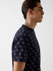 Cn Ss Jacquard 4g Knit Top