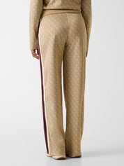 4g Jacquard Straight Leg Pants