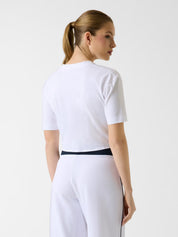Cn Ss Bow T-shirt Pure White