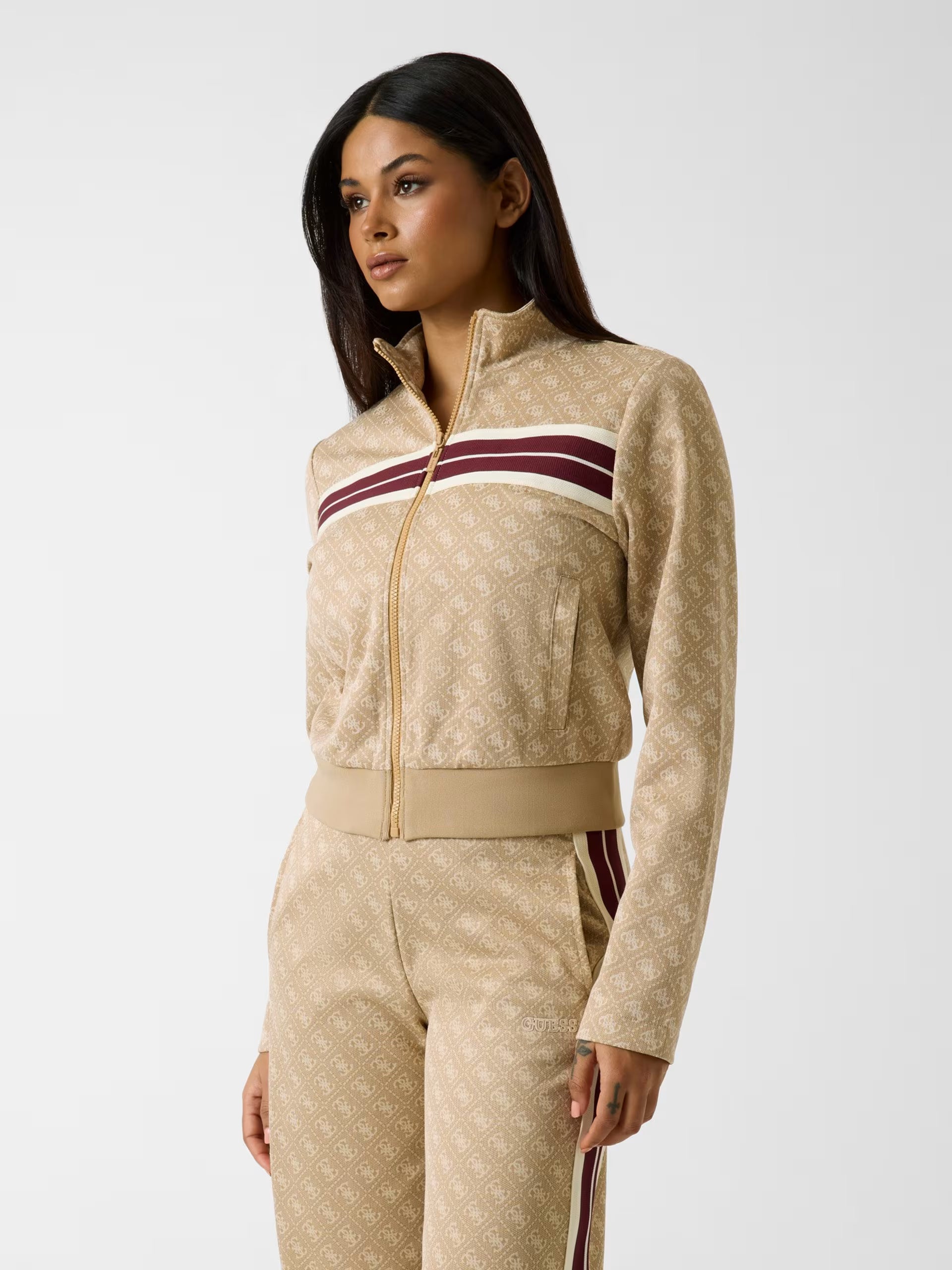 4g Jacquard Full Zip Sweatshir