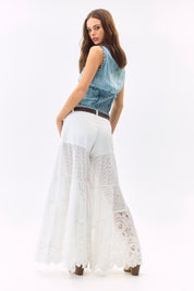 Escape Pant White Wave Lace