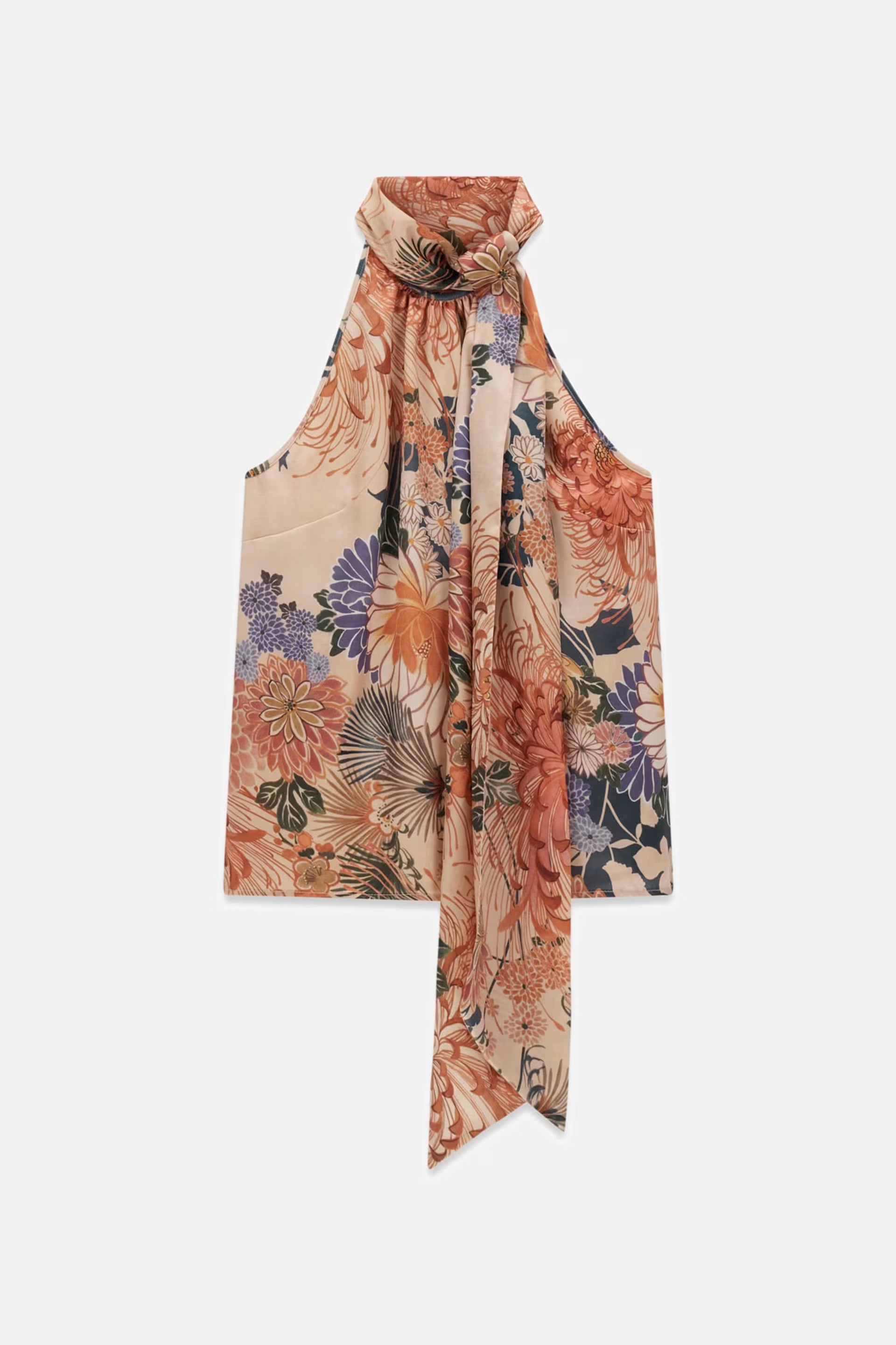 Sl Foulard Top Lotus Flower