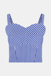 Ss Tecla Bustier Vertical Blue