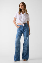 Ss Sharon Eyelets Shirt Pure