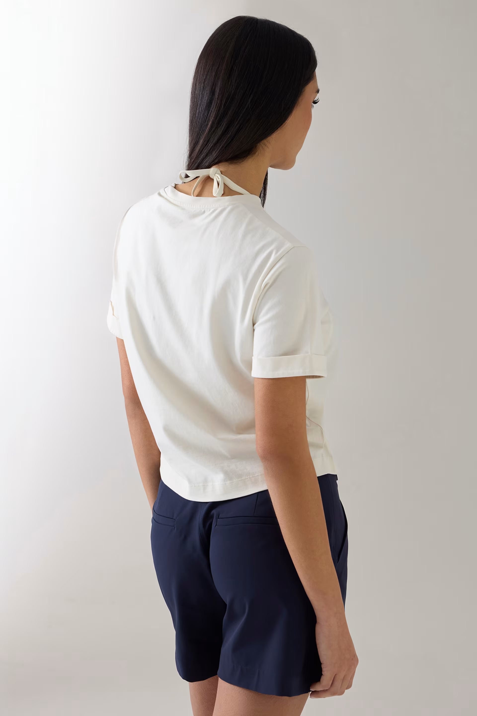 GUESS x NORTH SAIL Logo Tee Cream White