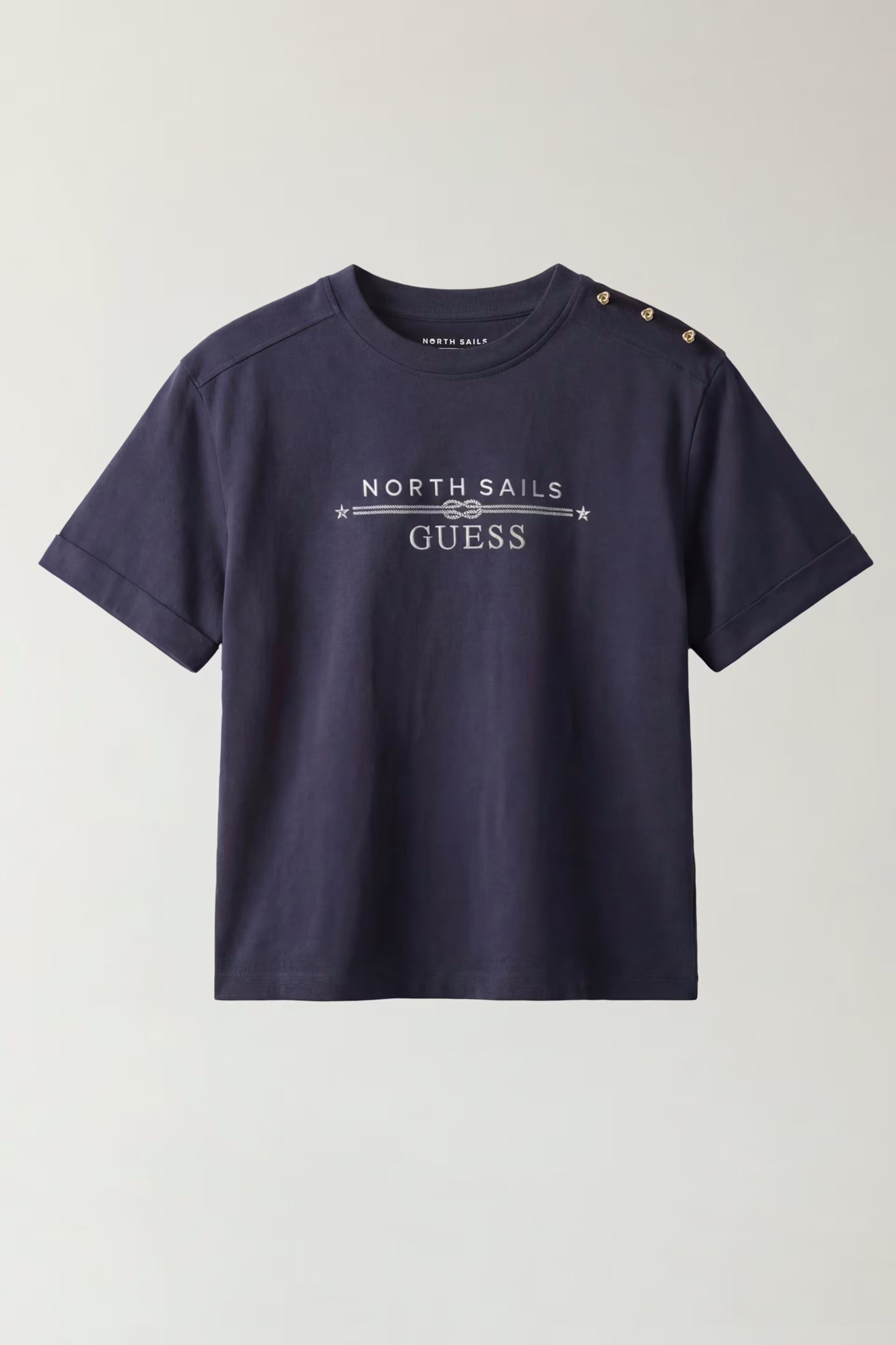 GUESS x NORTH SAIL Logo Tee Smart Blue