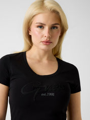 Ss Cn Guess Script Tee Jet