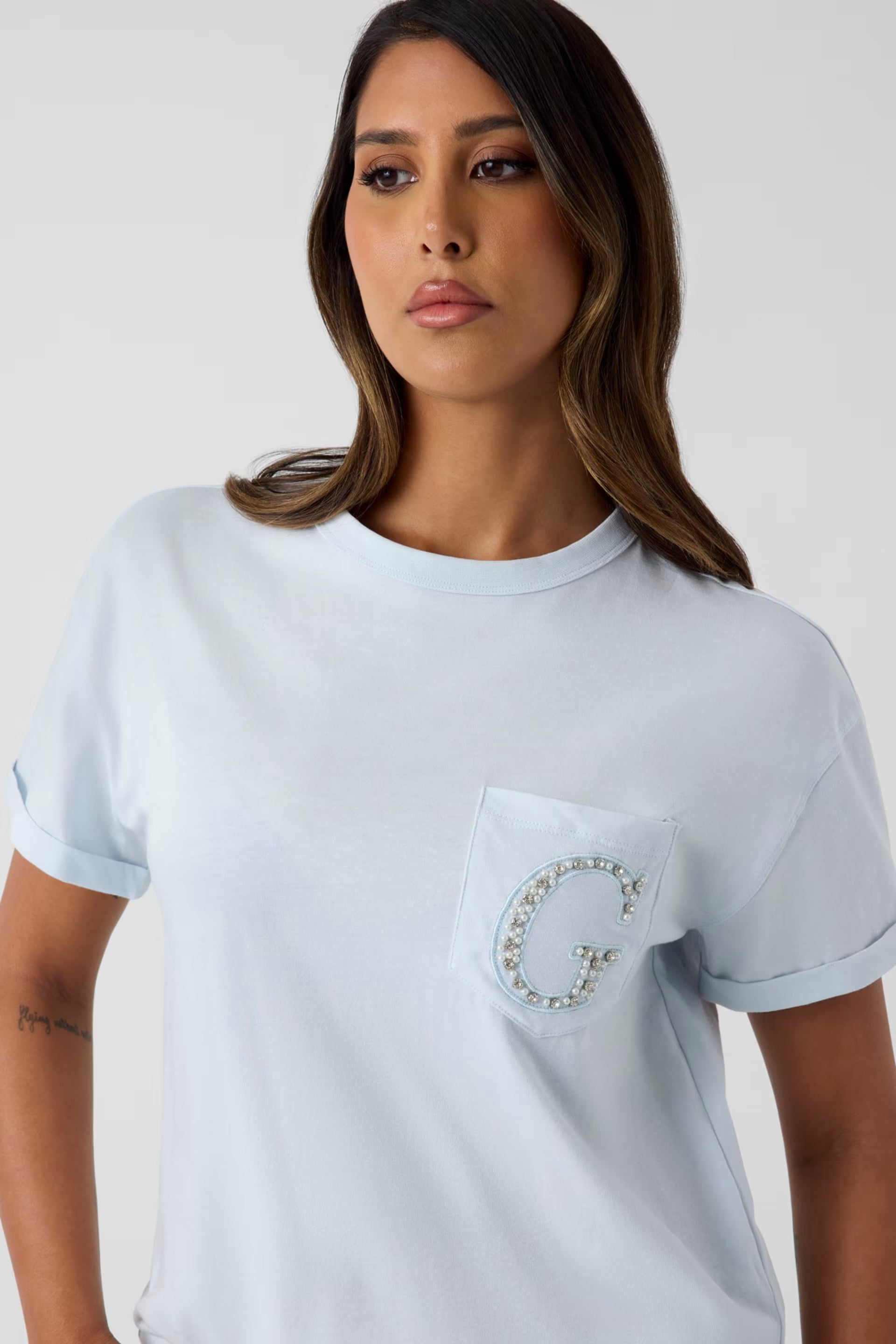 Ss Cn Pocket G Logo Tee Sky