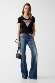 Ss Cn Zebra Triangle Tee Jet
