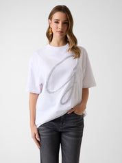 Ss Cn Maxi G Studs Tee Pure