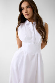 Sl Cherry Dress Pure White