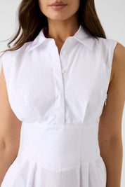 Sl Cherry Dress Pure White
