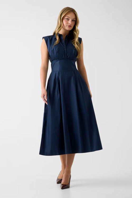 Sl Cherry Dress Blackened Blue